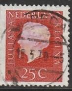 Nederland 1969 939aJ Juliana 25c Links ong, Gest, Postzegels en Munten, Postzegels | Nederland, Verzenden, Na 1940, Gestempeld