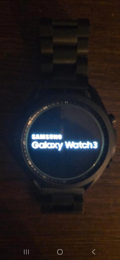 Samsung Galaxy Watch 3 - Zwarte Stalen Band, Sieraden, Tassen en Uiterlijk, Smartwatches, Gebruikt, Android, Zwart, Afstand, Calorieverbanding