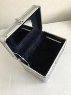 Reis/kapper koffer beautycase met cijferslot, Gebruikt, Met spiegeltje(s), Ophalen of Verzenden, Grijs