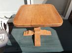 Bijzettafel massief licht eiken, Ophalen, 50 tot 100 cm, 50 tot 100 cm, Zo goed als nieuw
