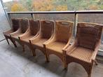 6 rieten stoelen gratis, Ophalen, Gebruikt, Rotan