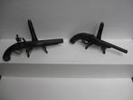 2x antieke musket pistolen 18e eeuws vuursteen in originele, Verzamelen, Ophalen of Verzenden, Landmacht, Nederland, Overige typen