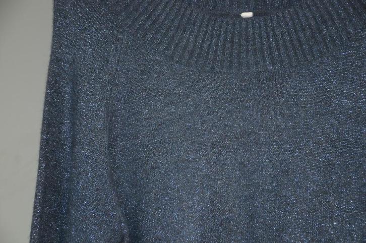 Donkerblauwe lange trui van Miss Etam, maat L. ZGAN!!, Kleding | Dames, Truien en Vesten, Zo goed als nieuw, Maat 38/40 (M), Blauw