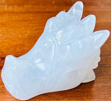 Mooi geslepen Bergkristal Feng Shui Draak, 5cm, zie details beschikbaar voor biedingen