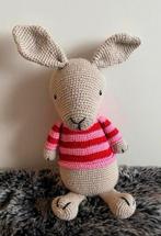 kangoeroe knuffel gehaakt 38 cm, Verzenden, Zo goed als nieuw, Overige typen