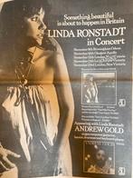 LINDA RONSTADT Hasten Down The Wind tour  A3 advertentie, Ophalen of Verzenden