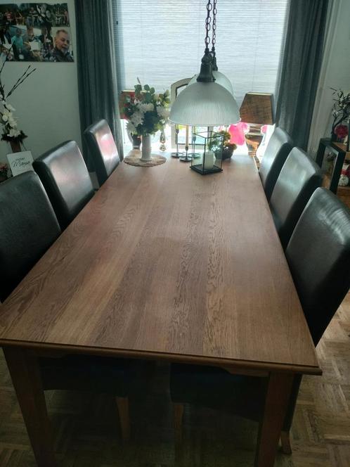 Eethoek met 6 stoelen., Huis en Inrichting, Complete eetkamers, Gebruikt, Ophalen