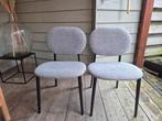 Twee Zuiver stoelen - grijs/zwart, Huis en Inrichting, Stoelen, Ophalen, Twee, Zo goed als nieuw, Stof
