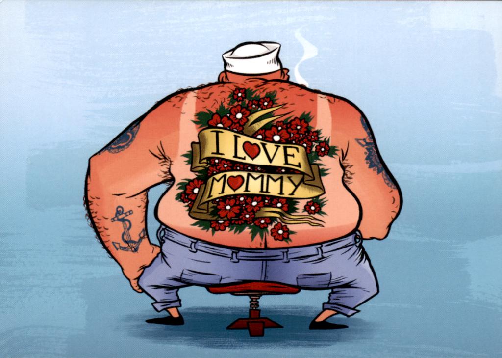kunstkaart I love Mommy  Radargraphics, Verzenden, 1980 tot heden, Ongelopen, Cultuur en Media