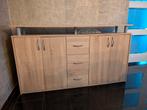 2 x Eiken MDF kasten met deuren en lades, Huis en Inrichting, Kasten | Dressoirs, Ophalen, Overige materialen, 100 tot 150 cm