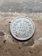 25 cent 1848 Willem II, mooie kwaliteit, Zilver, 25 cent, Ophalen of Verzenden, Losse munt