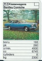kwartetkaart Bentley Corniche, Ophalen of Verzenden, Zo goed als nieuw, Auto's