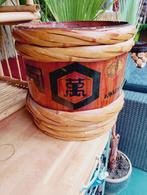 Oude houten Japanse kikkoman sojasaus houten vat, Ophalen of Verzenden