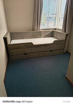 Steigerhout kajuitbed 1 persoons, Ophalen, Gebruikt, 90 cm, Eenpersoons