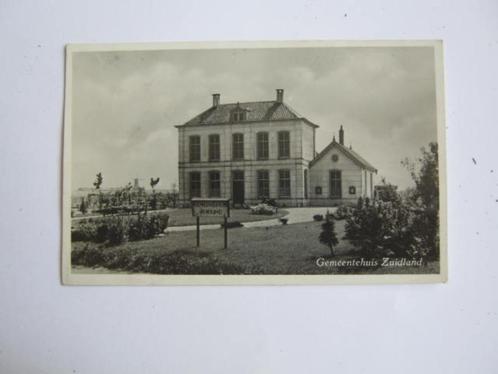 Ansichtkaarten Nederland, TC 6-93 Zuidland, Gemeentehuis1952, Verzamelen, Ansichtkaarten | Nederland, Gelopen, Zuid-Holland, 1940 tot 1960