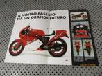 Kleurenfolder Ducati 350 F3 Desmo motor b.j. '87 Folder A4, Motoren, Gebruikt, Ophalen of Verzenden