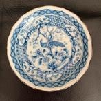 Chinees porseleinen blauw wit schaaltje kom met pauw - 12 cm, Ophalen of Verzenden