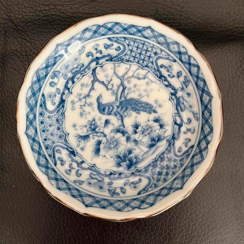 Chinees porseleinen blauw wit schaaltje kom met pauw - 12 cm, Antiek en Kunst, Antiek | Porselein, Ophalen of Verzenden