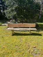 Koopje: Lange massief eiken houten tuinbank, Tuin en Terras, Tuinbanken, Ophalen, Nieuw, Hout