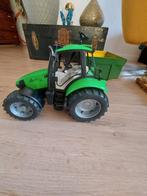 Bruder tractor met kiepaanhanger, Ophalen of Verzenden, Zo goed als nieuw