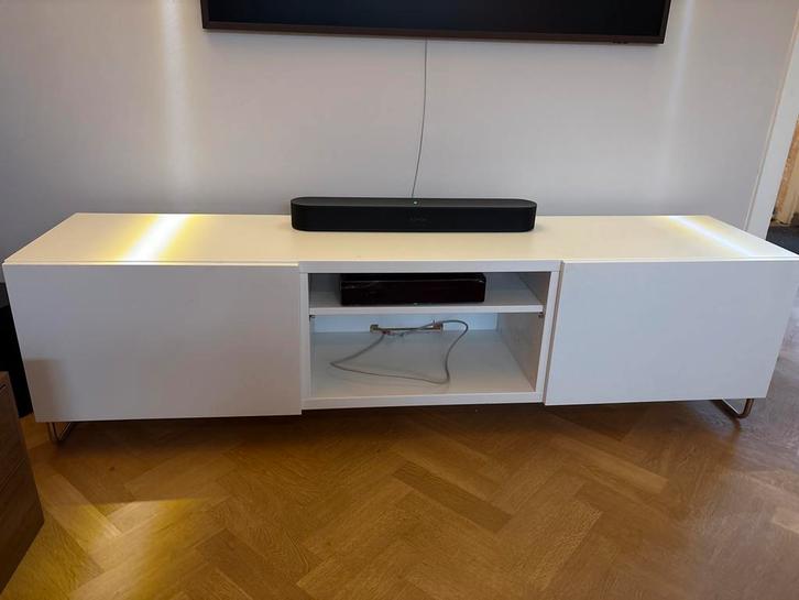 IKEA Besta TV Meubel - 180cm - Wit, Huis en Inrichting, Kasten | Televisiemeubels, Gebruikt, Minder dan 100 cm, 150 tot 200 cm
