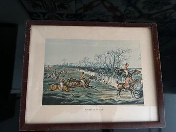 Vintage Jacht Tafereel in Lijst beschikbaar voor biedingen