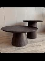 Japandi salontafel set zwart of donkere eiken NIEUW, Huis en Inrichting, Tafels | Bijzettafels, Ophalen, Minder dan 45 cm, Minder dan 55 cm