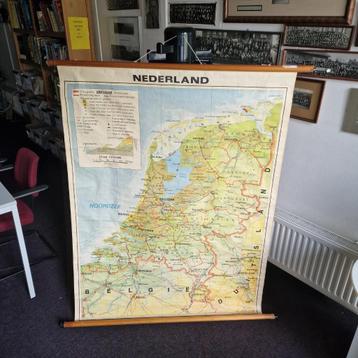 Schoolkaart van NEDERLAND beschikbaar voor biedingen