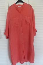 Vlotte linnen doorknoopjurk, Maat 46/48 (XL) of groter, Ophalen of Verzenden, Zo goed als nieuw, Rood