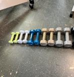 Rubberen dumbells 0,5-4 kg gewichten dumbbell set, Dumbbell, Gebruikt, Gewichten, Ophalen of Verzenden