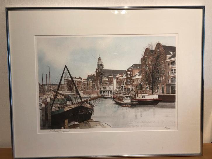 Twee originele Litho’s Rotterdam (prijs per stuk), Antiek en Kunst, Kunst | Etsen en Gravures, Ophalen