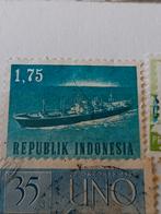 Indonesië Postzegel - Schip - Gestempeld, Ophalen of Verzenden, Na 1940, Gestempeld