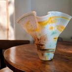 Grote Vintage Murano- 'Zakdoek' Vaas -26,5 cm Hoog 1,8kg, Ophalen of Verzenden