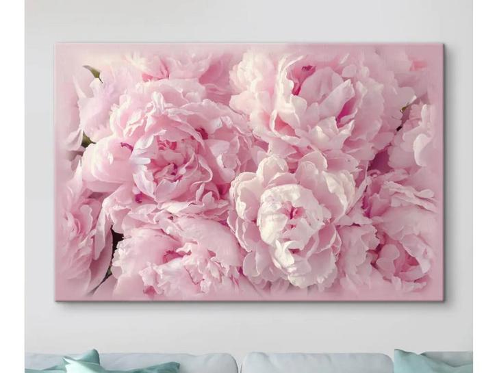 pioenrozen canvas 120 x 80 nieuw in doos mat kleurig, Antiek en Kunst, Kunst | Schilderijen | Abstract, Ophalen