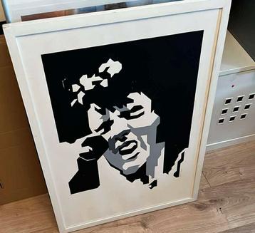 Elvis Presley zeefdruk, genummerd 26/45 beschikbaar voor biedingen