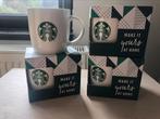 4x Starbucks Make It Yours At Home Mugs, Nieuw, Overige stijlen, Kop(pen) en/of Schotel(s), Porselein