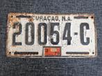 Kentekenplaat Curacao nummerbord nummerplaat License Curaçao, Ophalen of Verzenden, Gebruikt, Auto's