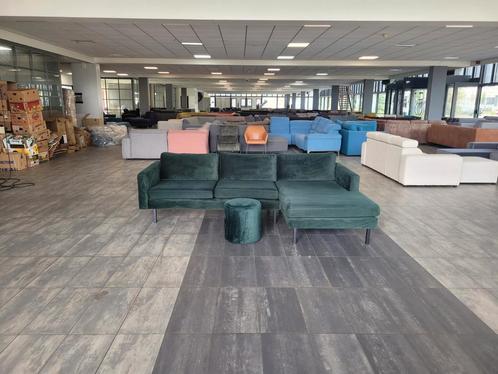 ✅️️️GEREINIGD velvet hoekbank groen 260x165 |GRATIS LEVERING, Huis en Inrichting, Banken | Bankstellen, Zo goed als nieuw, Hoekbank