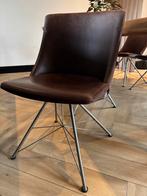 6x Bert Plantagie Rho Spin Stoelen - Rancho Bruin Leer, Huis en Inrichting, Stoelen, Ophalen, Gebruikt, Bruin, Leer