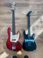 Jackson elektrische gitaar + squier basgitaar, Muziek en Instrumenten, Snaarinstrumenten | Gitaren | Bas, Ophalen, Zo goed als nieuw