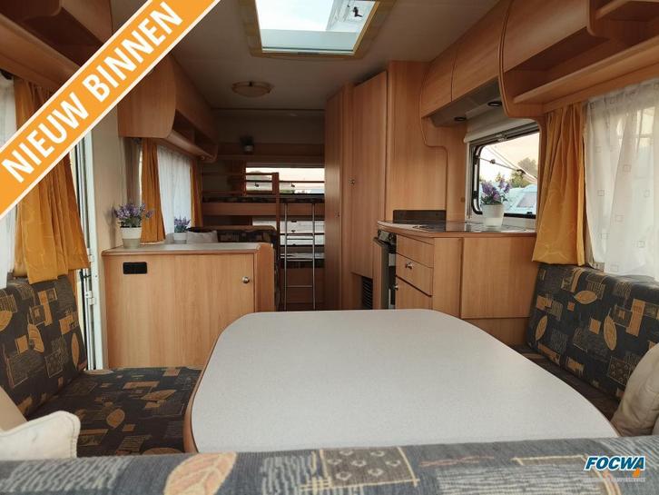 Home-Car Racer 48 KMU Stapelbed Dwarsbed Zit Te, Caravans en Kamperen, Caravans, Bedrijf, tot en met 5, 750 - 1000 kg, Treinzit