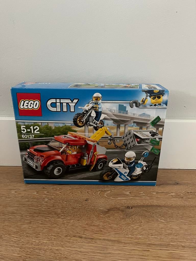 LEGO City 60137 - Politie sleepwagen, Ophalen of Verzenden, Gebruikt, Complete set, Lego