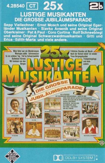 Cassettebandje Various – 25x Lustige Musikanten beschikbaar voor biedingen