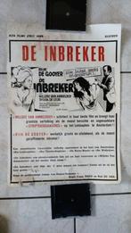 Belgische Filmposter De Inbreker (1972) (Frans Weisz), Ophalen of Verzenden, Gebruikt, Rechthoekig Staand, Film en Tv