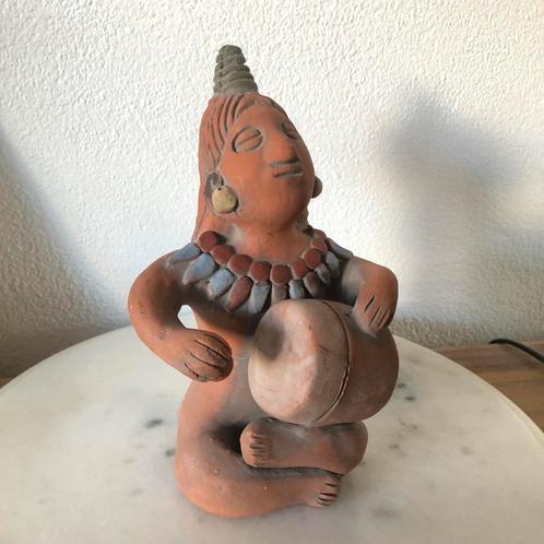 Mexicaans beeld aardewerk - vintage, Verzamelen, Beelden en Beeldjes, Zo goed als nieuw, Verzenden