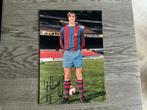 Johan Cruijff Barcelona foto met gedrukte handtekening, Verzamelen, Ophalen of Verzenden, Gebruikt, Ajax, Overige typen