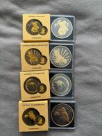 5x Golden Ring 2019 editie munten zilver/goud, Ophalen of Verzenden, Zilver
