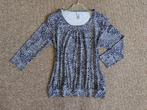 NED shirt M blauw-beige dessin, Maat 38/40 (M), Blauw, Ophalen of Verzenden, Zo goed als nieuw