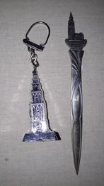 Vintage sleutelhanger en briefopener Martinitoren Groningen, Ophalen of Verzenden