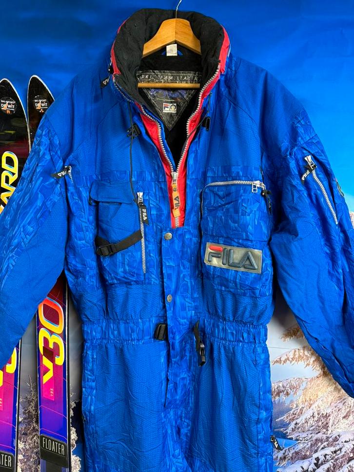 Vintage Fout Skipak van Fila maat 50 / M, Kleding | Heren, Wintersportkleding, Zo goed als nieuw, Pak, Maat 48/50 (M), Ophalen of Verzenden